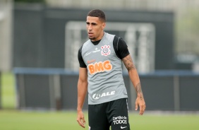 Gabriel no treino desta sexta-feira, no CT, em preparao para jogo contra RB Bragantino