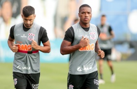 Camacho e Xavier na atividade desta tera-feira no CT Dr Joaquim Grava
