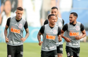 Luan, Otero, Michel e Everaldo na atividade desta tera-feira no CT Dr Joaquim Grava