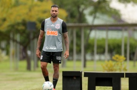 Michel Macedo na atividade desta tera-feira no CT Dr Joaquim Grava