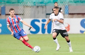 Gabriel em ao durante duelo contra o Bahia, pelo Campeonato Brasileiro