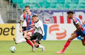 Gabriel em ação durante duelo contra o Bahia, pelo Campeonato Brasileiro
