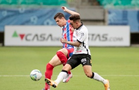 Gustavo Silva em ao durante duelo contra o Bahia, pelo Campeonato Brasileiro