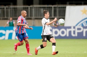 Mateus Vital em ao durante duelo contra o Bahia, pelo Campeonato Brasileiro