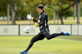 Cssio no ltimo treino do Corinthians antes do jogo contra o Athletico-PR