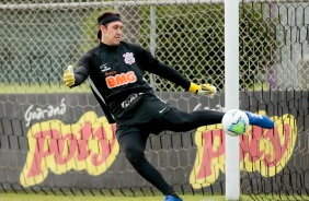 Cssio no ltimo treino do Corinthians antes do jogo contra o Athletico-PR