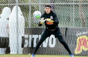 Cssio no ltimo treino do Corinthians antes do jogo contra o Athletico-PR