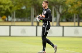 Guiherme no ltimo treino do Corinthians antes do jogo contra o Athletico-PR