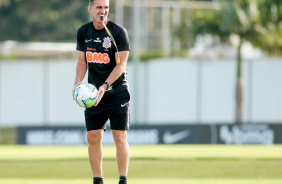 Mancini no ltimo treino do Corinthians antes do jogo contra o Athletico-PR
