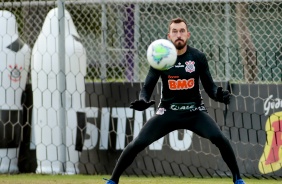 Walter no ltimo treino do Corinthians antes do jogo contra o Athletico-PR