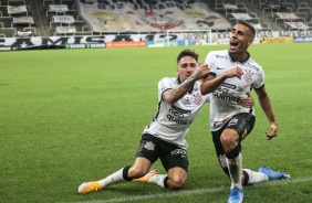 Gabriel na partida entre Corinthians e Athletico, nesta quarta-feira na Neo Qumica Arena