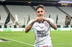 Gustavo Silva na partida entre Corinthians e Athletico, nesta quarta-feira na Neo Qumica Arena