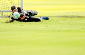 Arqueiro Cssio no primeiro treino depois da derrota para o Santos, pelo Brasileiro 2020