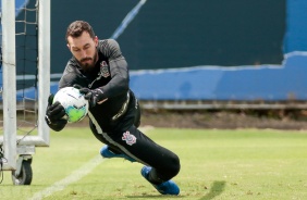 Arqueiro Walter no penltimo treino antes do duelo contra o Santos, pelo Brasileiro 2020