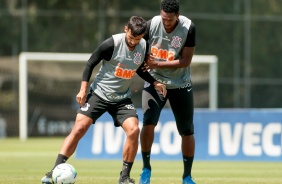 Camacho e J no penltimo treino antes do duelo contra o Santos, pelo Brasileiro 2020
