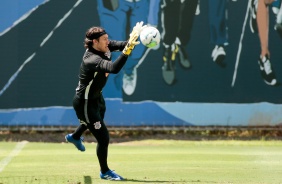 Cássio no penúltimo treino antes do duelo contra o Santos, pelo Brasileiro 2020