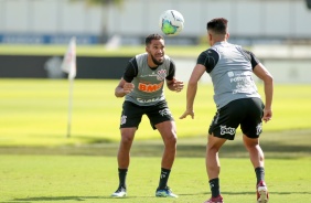 Everaldo no primeiro treino depois da derrota para o Santos, pelo Brasileiro 2020