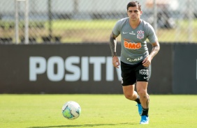 Fagner no primeiro treino depois da derrota para o Santos, pelo Brasileiro 2020