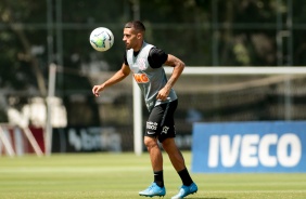 Gabriel no penltimo treino antes do duelo contra o Santos, pelo Brasileiro 2020