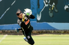 Goleiro Cssio no penltimo treino antes do duelo contra o Santos, pelo Brasileiro 2020