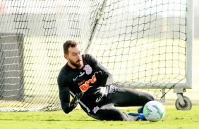 Goleiro Walter no primeiro treino depois da derrota para o Santos, pelo Brasileiro 2020