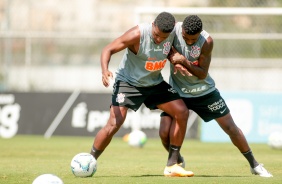 Jemerson e Cafu no penúltimo treino antes do duelo contra o Santos, pelo Brasileiro 2020