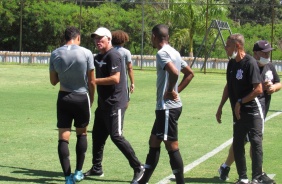 Jogo-treino entre os times Sub-20 e Sub-23 do Corinthians, no CT da base