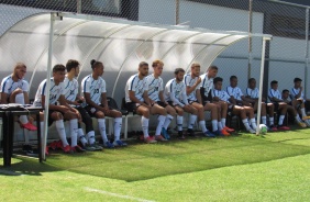 Jogo-treino entre os times Sub-20 e Sub-23 do Corinthians, no CT da base