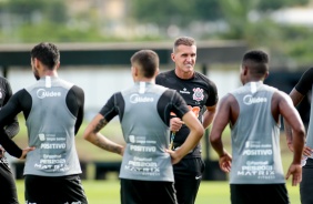 Mancini e elenco no primeiro treino depois da derrota para o Santos, pelo Brasileiro 2020