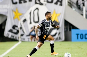 Michel Macedo durante jogo entre Corinthians e Santos, na Vila Belmiro, pelo Brasileiro