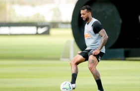 Michel Macedo no penúltimo treino antes do duelo contra o Santos, pelo Brasileiro 2020