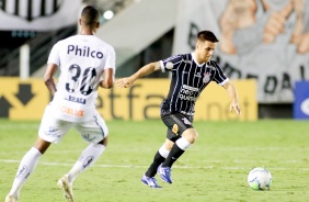 Ramiro durante partida entre Corinthians e Santos, na Vila Belmiro, pelo Brasileiro