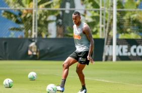 Raul Gustavo no penúltimo treino antes do duelo contra o Santos, pelo Brasileiro 2020