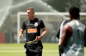 Vagner Mancini no penúltimo treino antes do duelo contra o Santos, pelo Brasileiro 2020
