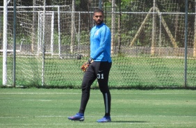 Yago no jogo-treino entre os times Sub-20 e Sub-23 do Corinthians, no CT da base