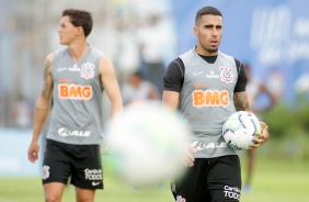 Gabriel na atividade da tarde desta terça-feira no CT Dr. Joaquim Grava