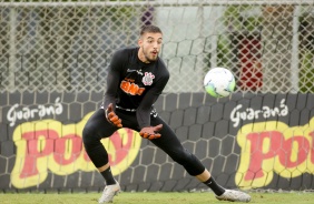 Guilherme na atividade da tarde desta tera-feira no CT Dr. Joaquim Grava