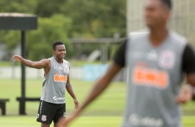 Juan Cazares na atividade da tarde desta terça-feira no CT Dr. Joaquim Grava