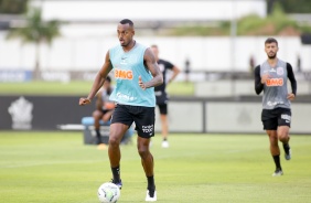 Raul Gustavo na atividade da tarde desta terça-feira no CT Dr. Joaquim Grava