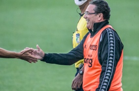 Luxemburgo comandou a equipe do Vasco, em partida contra o Corinthians, na Neo Qumica Arena