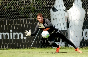 Donelli na atividade da manhã deste sábado no CT Dr. Joaquim Grava