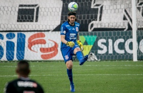 Goleiro Cssio na partida contra o Vasco, na Neo Qumica Arena, pelo Campeonato Brasileiro