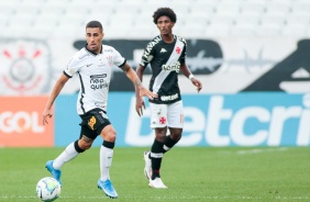 Gabriel no jogo contra o Vasco, na Neo Química Arena, pelo Campeonato Brasileiro