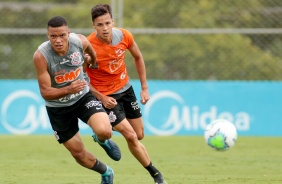 Mailson durante o treino desta segunda-feira no CT Joaquim Grava