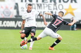 Michel Macedo no jogo contra o Vasco, na Neo Qumica Arena, pelo Campeonato Brasileiro