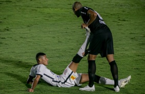 Varanda no jogo entre Corinthians e Red Bull Bragantino, pela estreia do Paulisto 2021