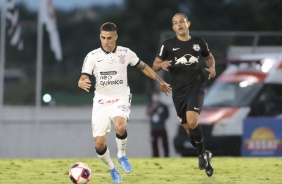 Gabriel no jogo entre Corinthians e Red Bul Bragantino, pelo Paulisto