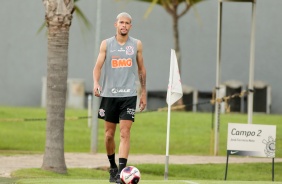 Treino do Corinthians no CT Joaquim grava