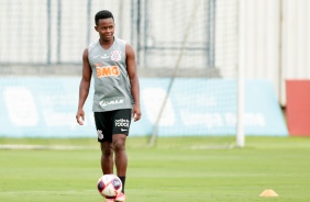 Cazares no treino desta tera-feira no CT Dr. Joaquim Grava