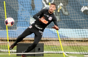 Guilherme no treinamento de hoje no CT Joaquim Grava